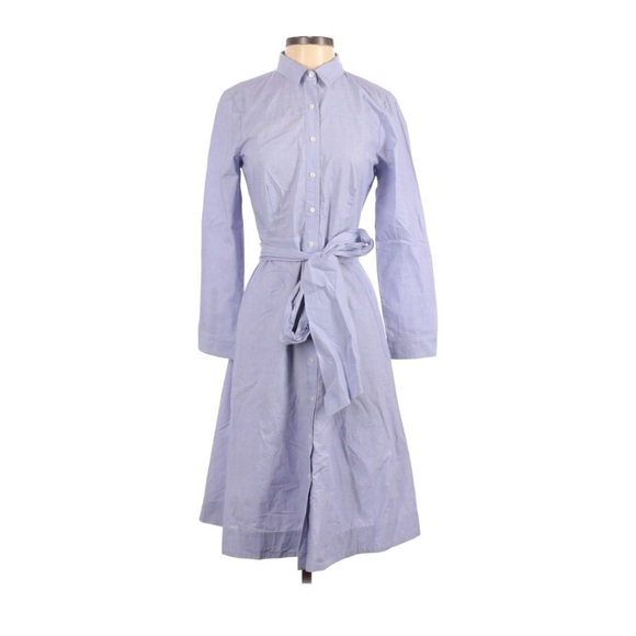 J. Crew NWT 2 Tie Waist Cotton Shirt Dress - Picture 1 of 10